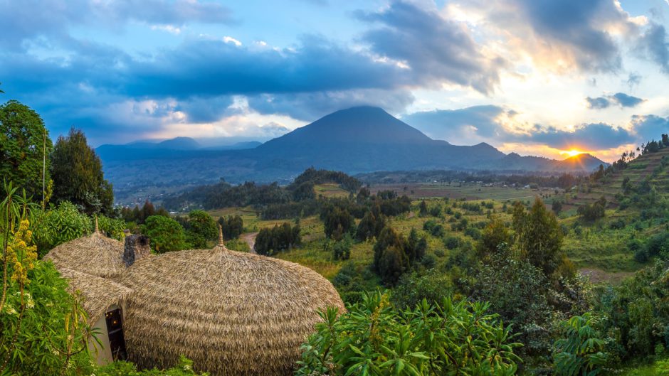 A paisagem exuberante de Ruanda