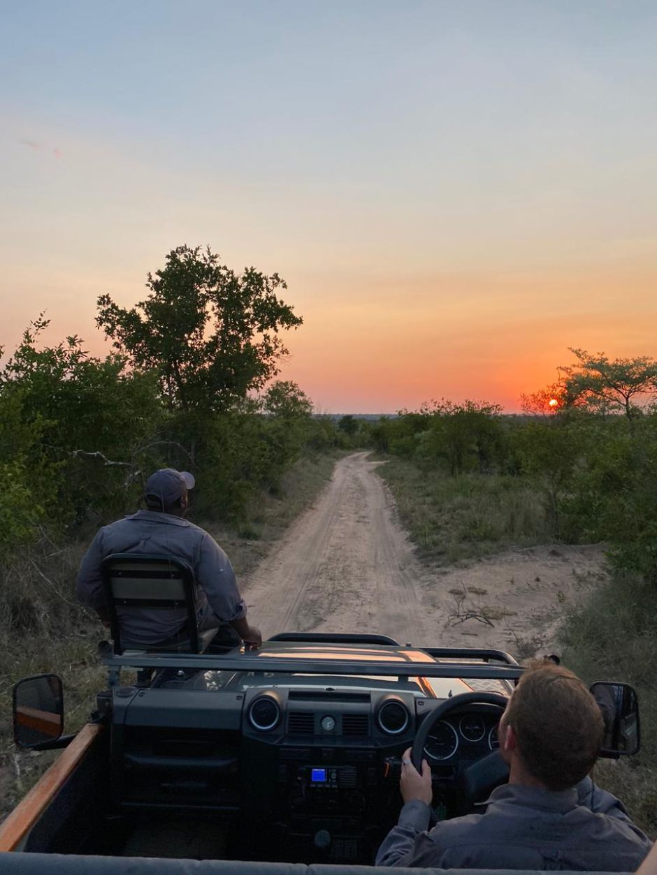 James framing a perfect Silvan sunset