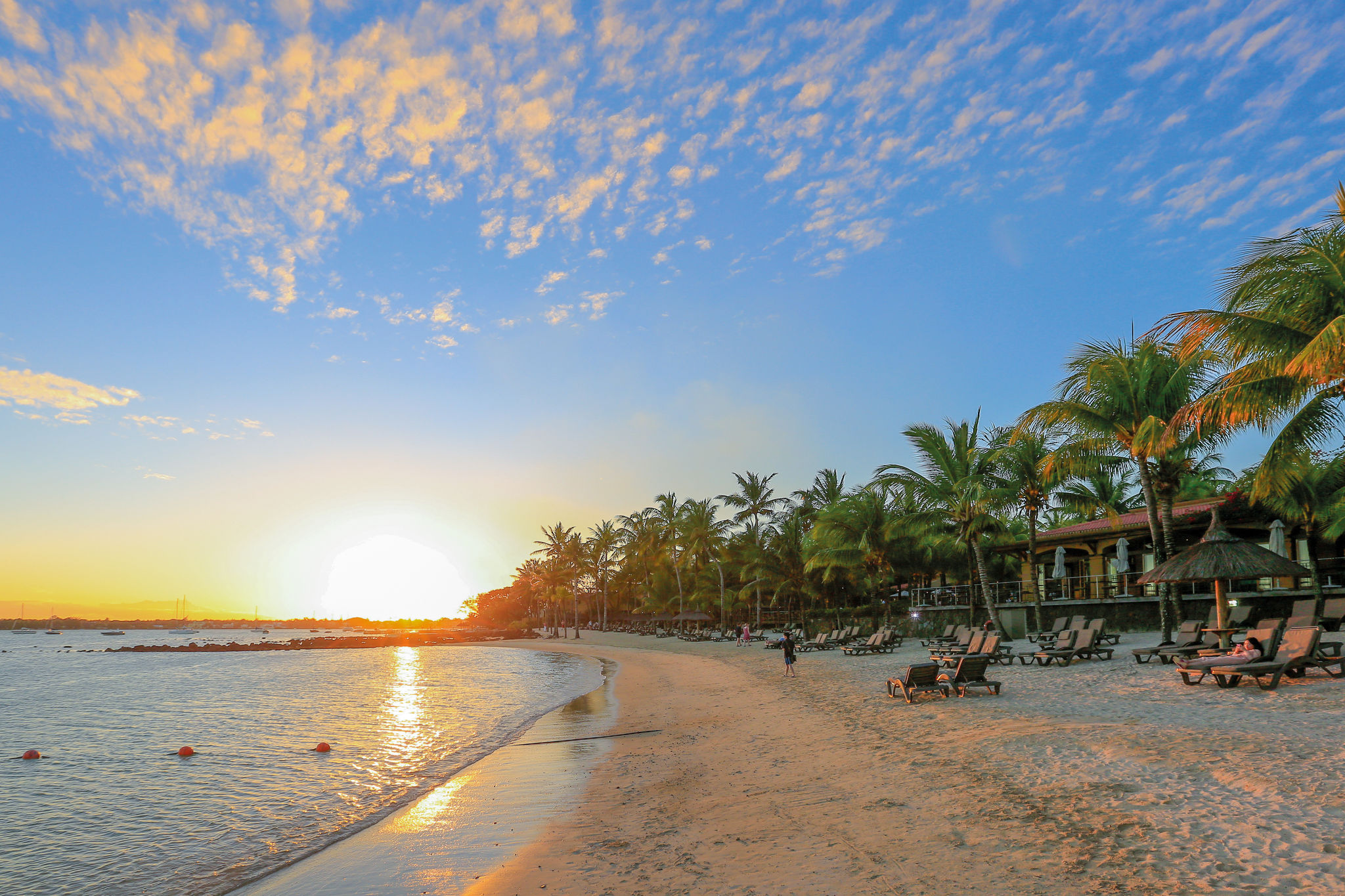 Der Strand vom Hotel Mauricia Beachcomber auf Mauritius