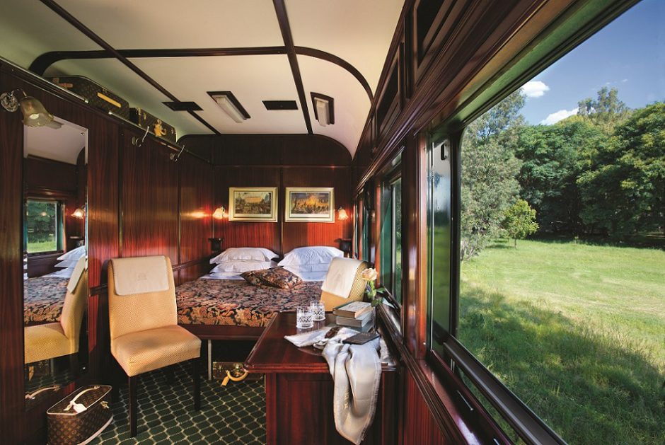 Deluxe Suite in the luxury Rovos Rail train