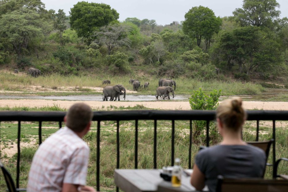 Vue depuis la terrasse à Umkumbe Safari Lodge