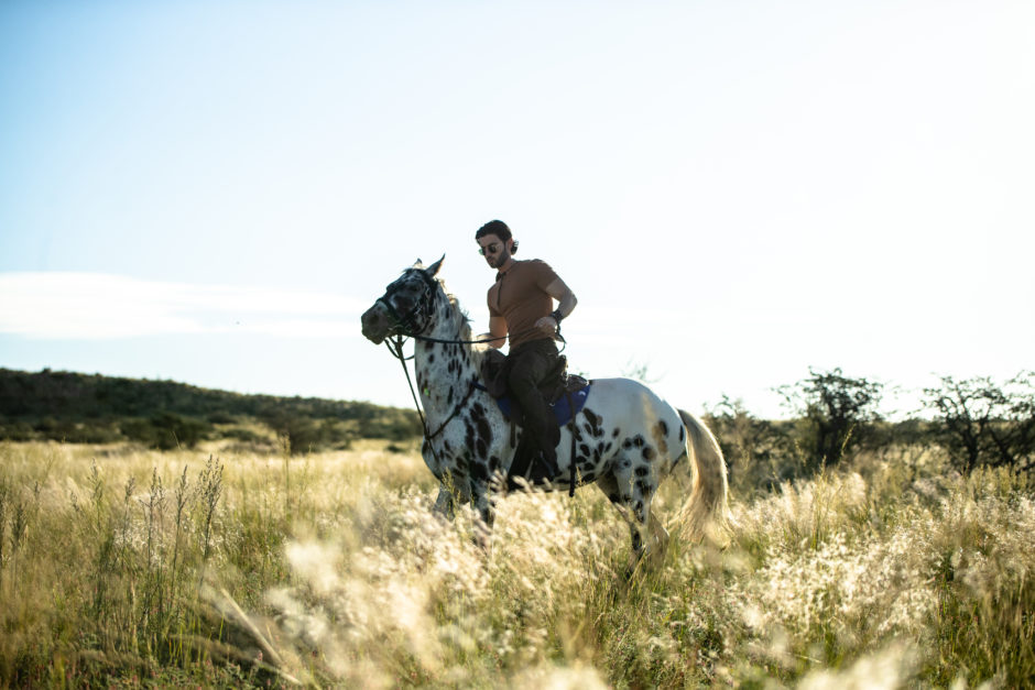 Horseback riding at Tswalu Private Game Reserve