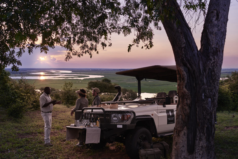 Aperitivo con una vista increíble del río Chobe