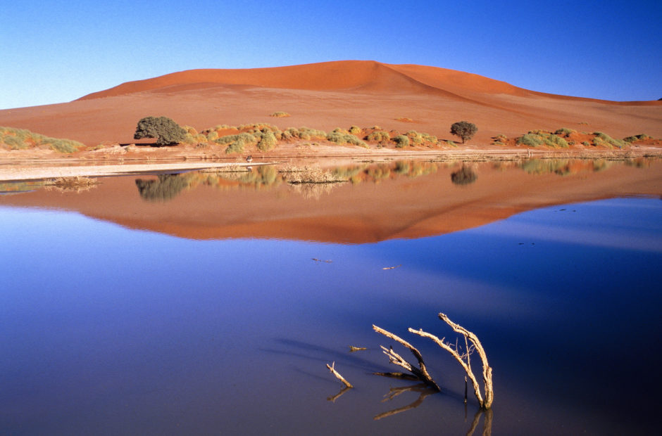 Regenzeit in Namibia: Das überflutete Sossusvlei