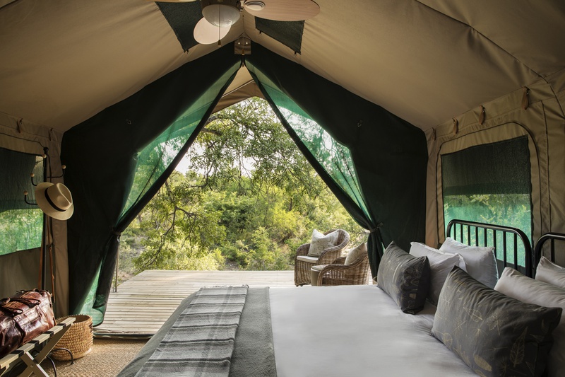 Modern safari tents boost comfort at Safari Trails Camp