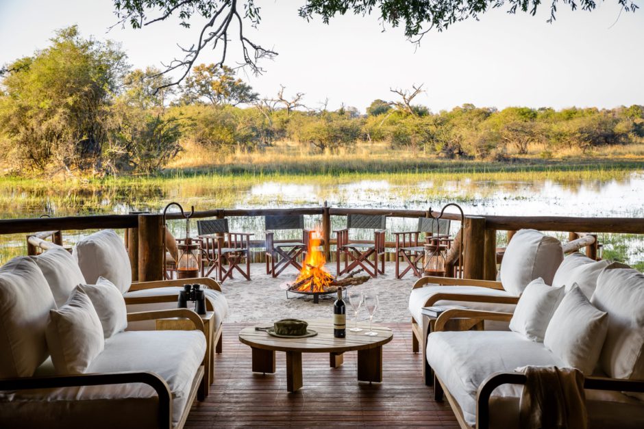 Détendez-vous et admirez la vue sur le delta de l'Okavango