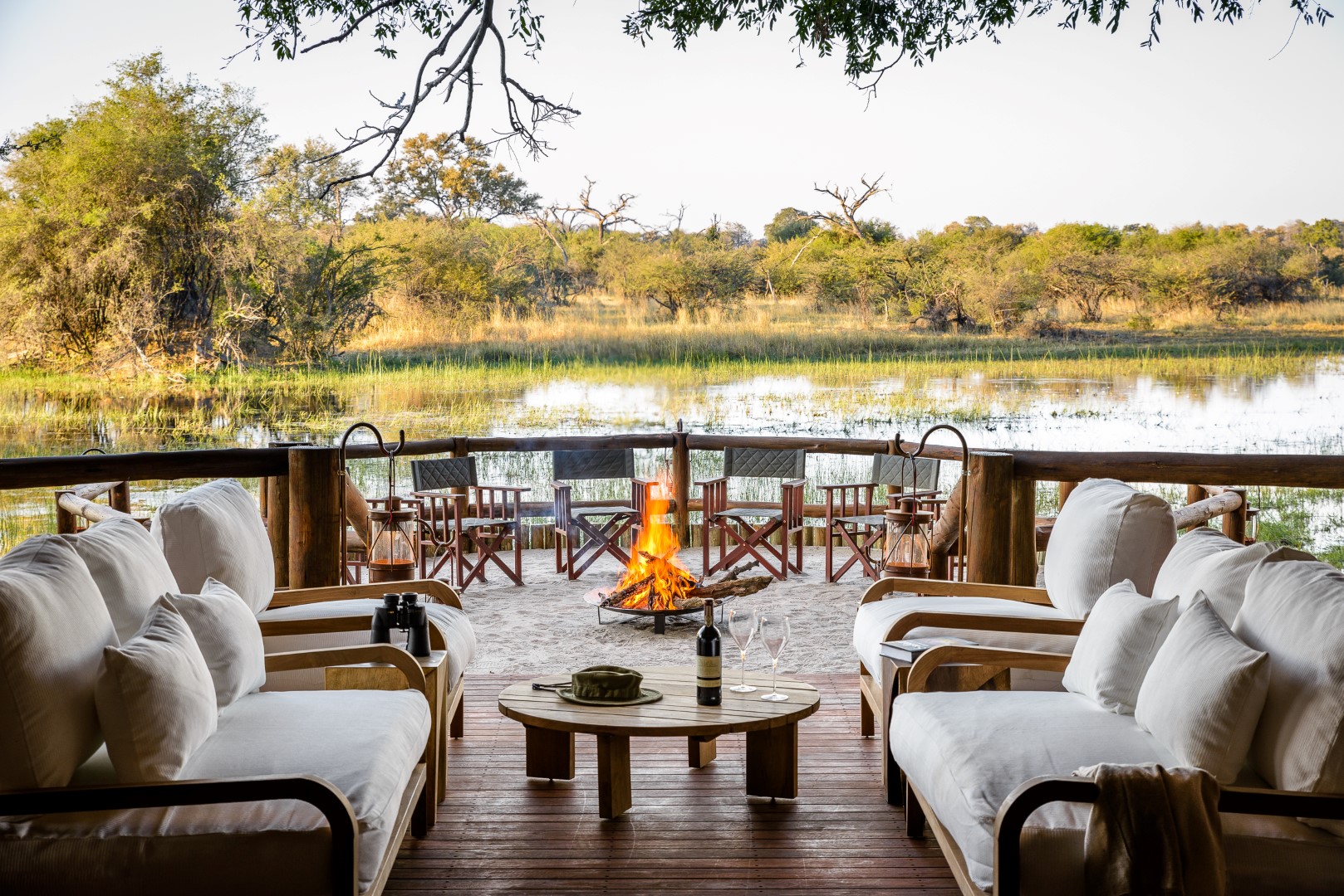 Views of the delta from the camp's viewing deck