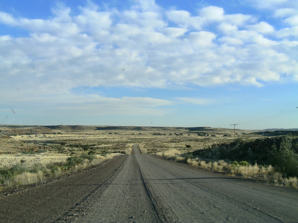 The open road in Namibia 