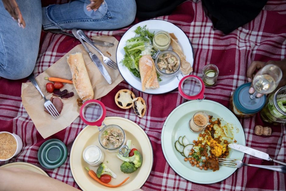 Delicious picnic on the Boschendal Wine Estate in Franschhoek