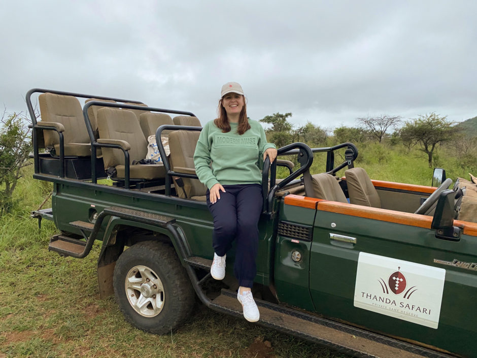 My lovely stay at Thanda Safari Lodge - Ali on a game drive vehicle