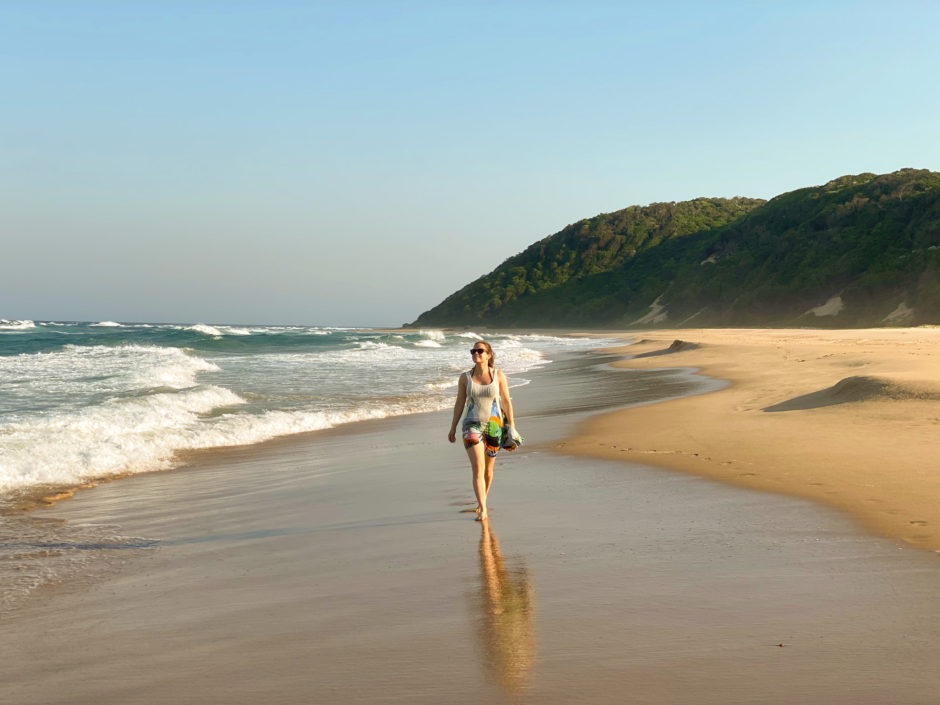 Strandspaziergang nahe der Thonga Beach Lodge