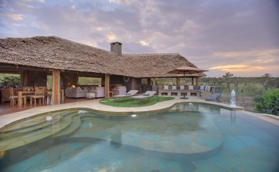 La piscina de Asilia Naboisha es el lugar perfecto para refrescarse después de un safari