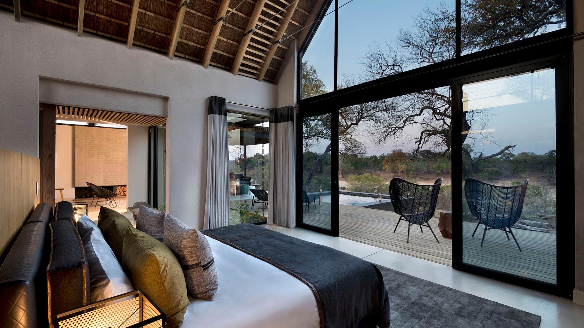 Suite with a view at Lion Sands Ivory Lodge