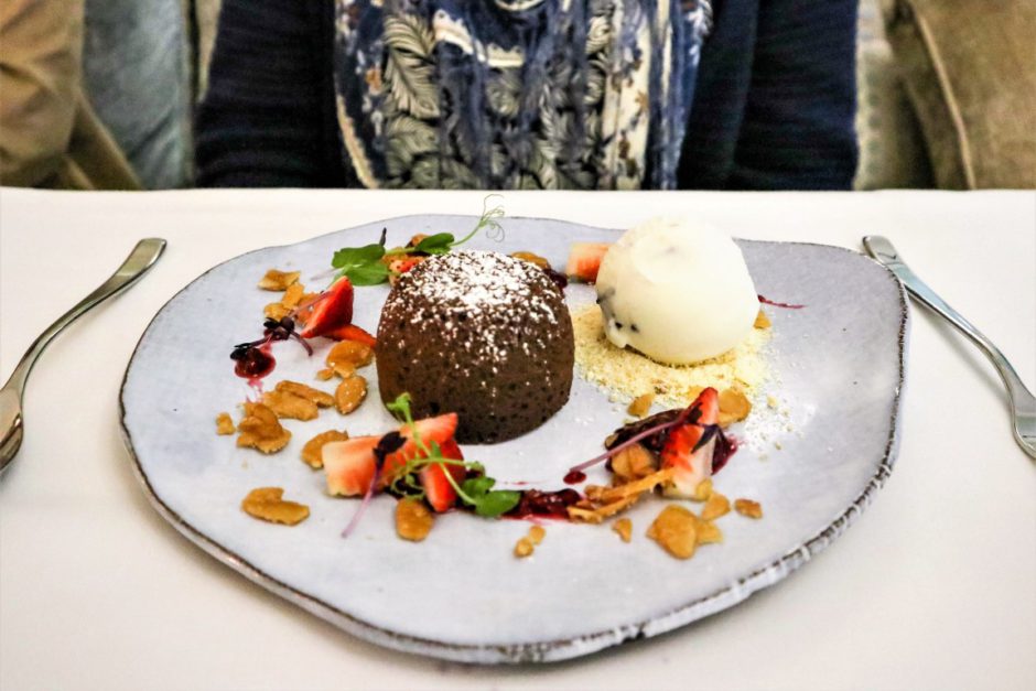 Aesthetically balanced chocolate soufflé at The Plettenberg Hotel’s SeaFood restaurant