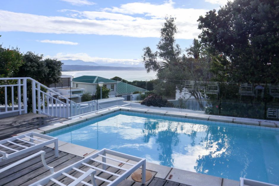 Private pool with ocean views at the Lookout Villa