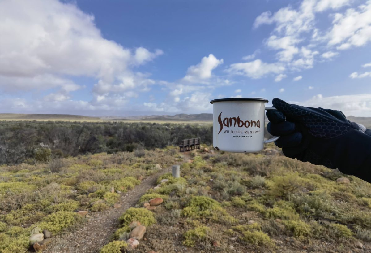 Amarula coffee with a view at Sanbona Wildlife Reserve