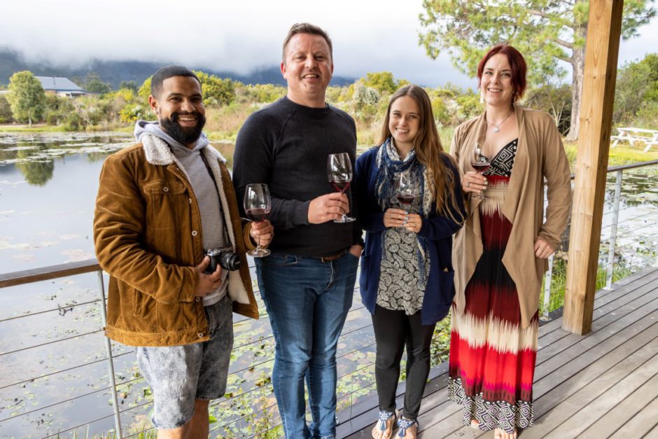 Rhino crash visits the Plett Wine Route