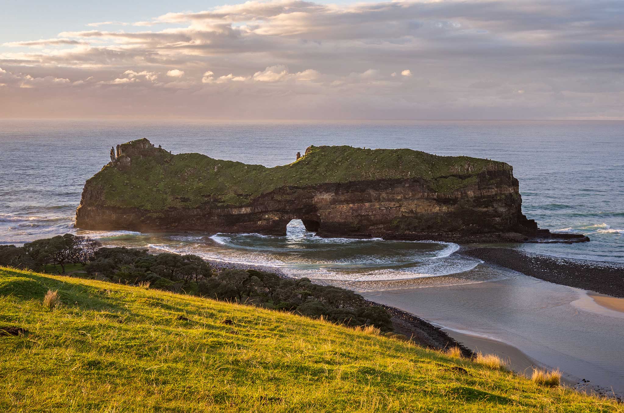 The famous hole in the wall at Coffee Bay in the Wild Coast, Eastern Cape