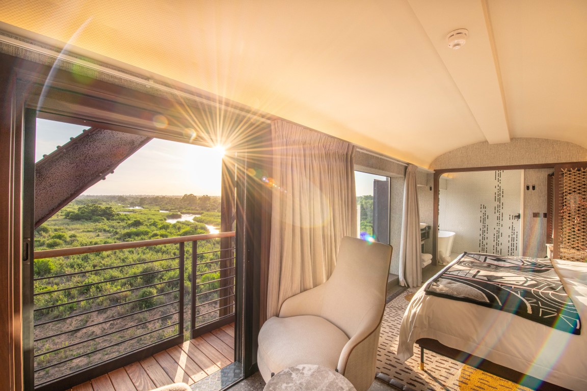 Room with a view of Kruger at Kruger Shalati Luxury Lodge