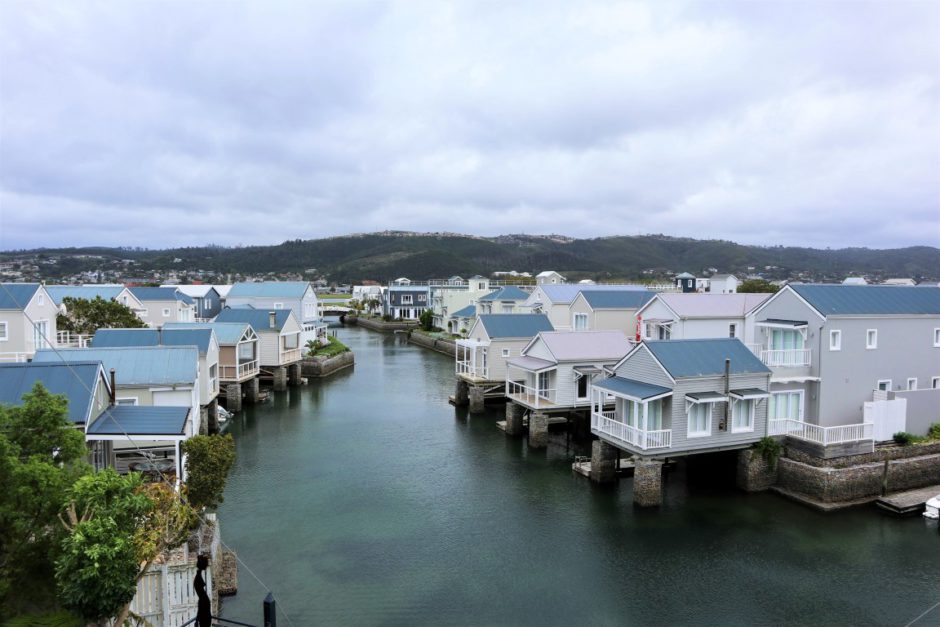 Views of the waterways from the Turbine Hotel and Spa