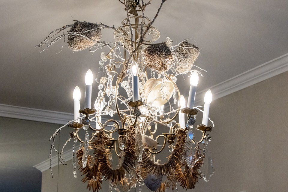 Unique antique chandelier at Cape Grace Hotel and Spa