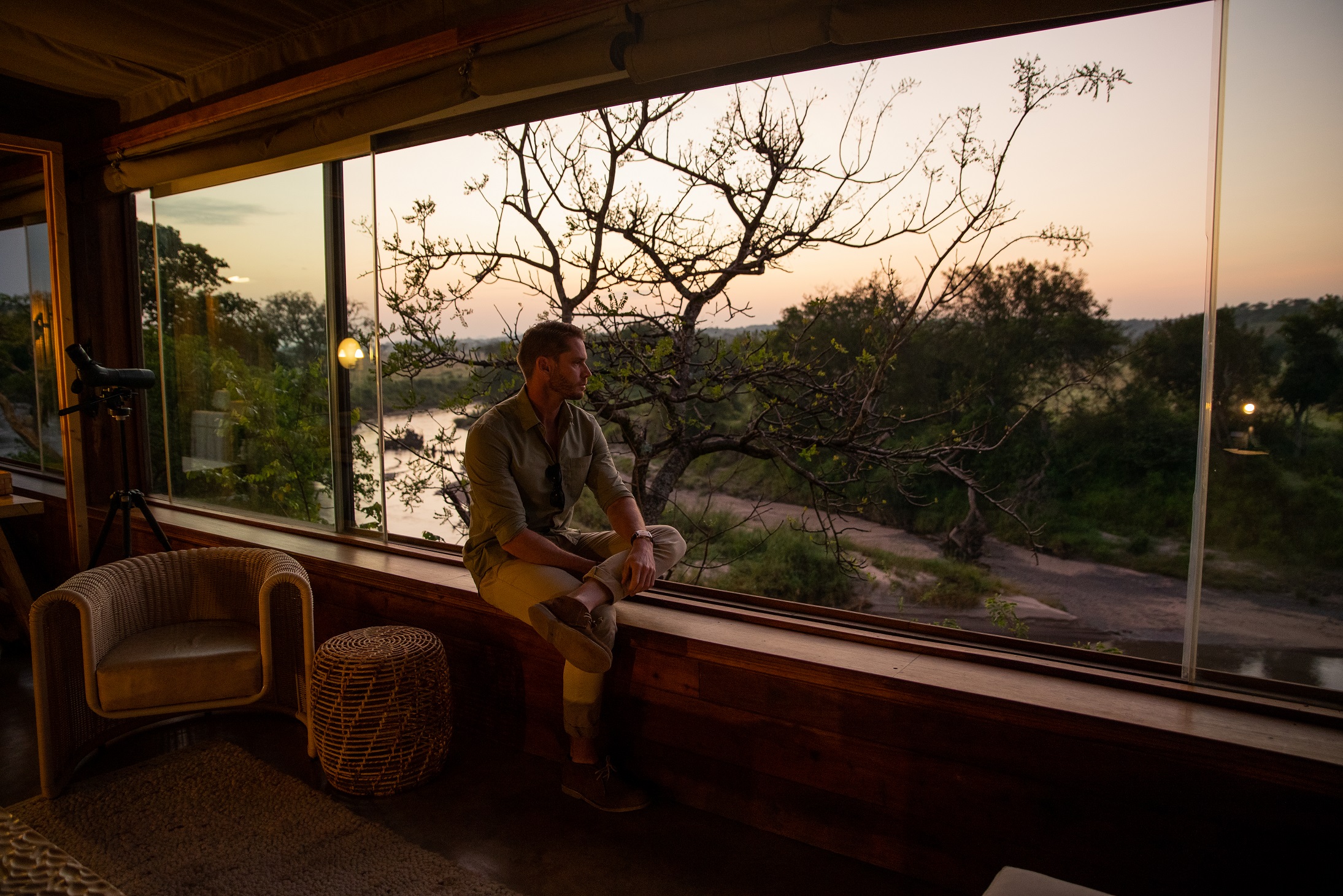 View from suite at Singita Faru Faru