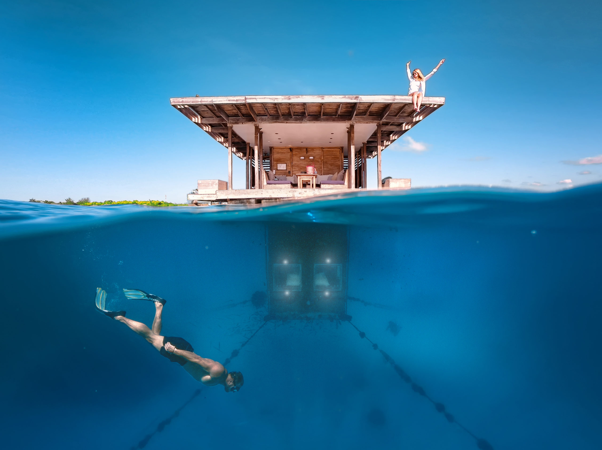 One-of-a-kind island accommodation: The Manta Resort - one of the places for African travel in March