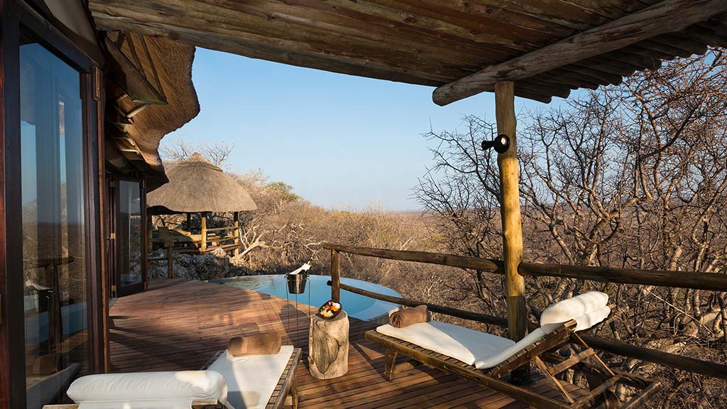 Private plunge pool at Ongave Etosha