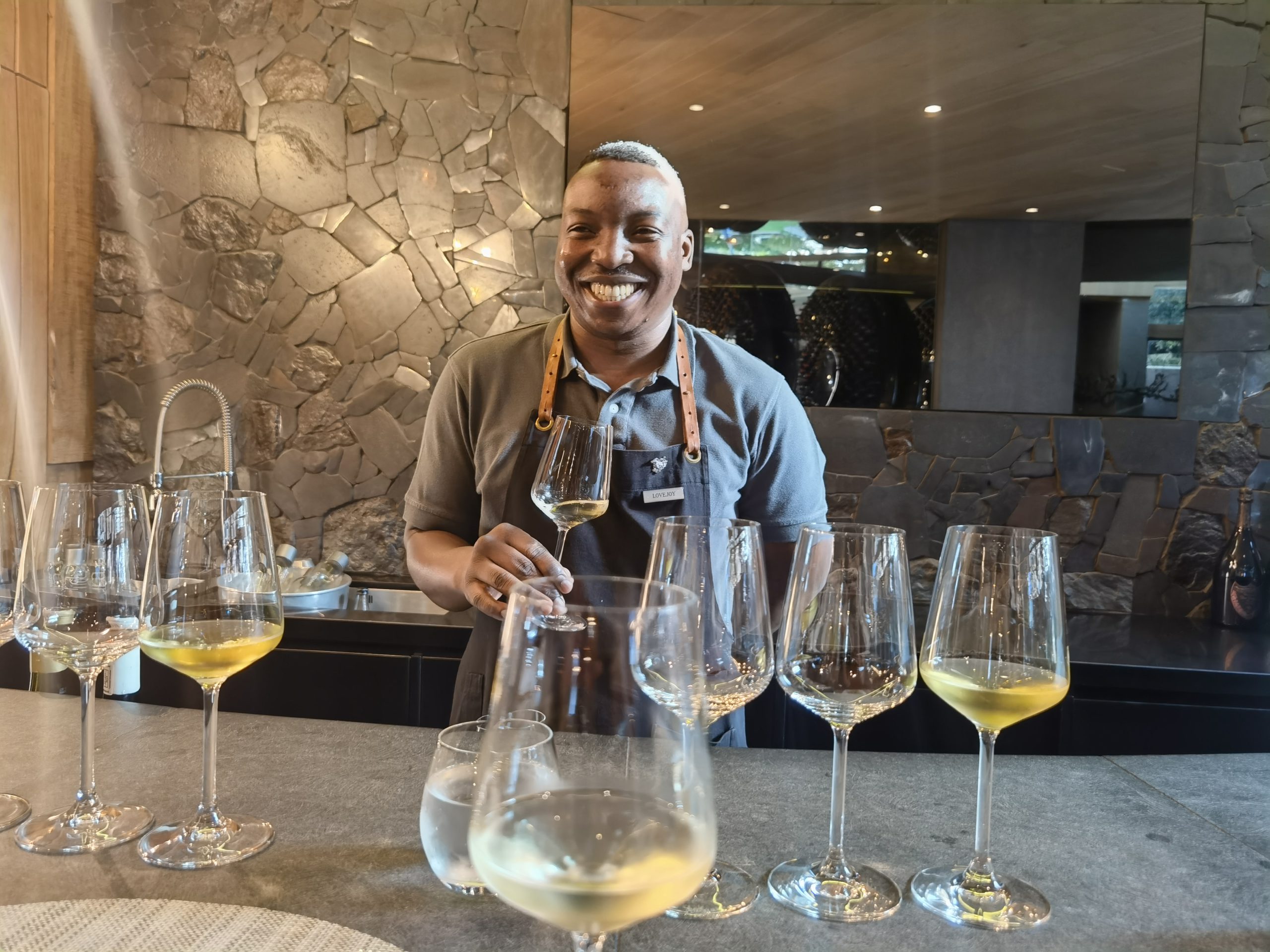 Lovejou our sommelier at Ellerman House