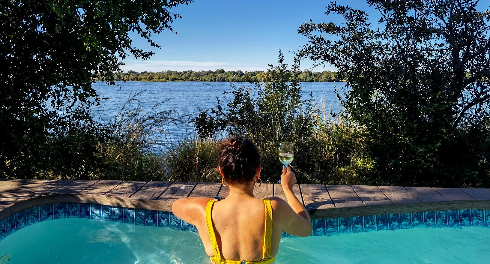 Plunge pool at Old Drift Lodge