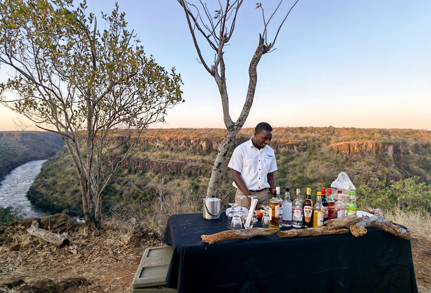 Sundowners with the Elephant Camp Team