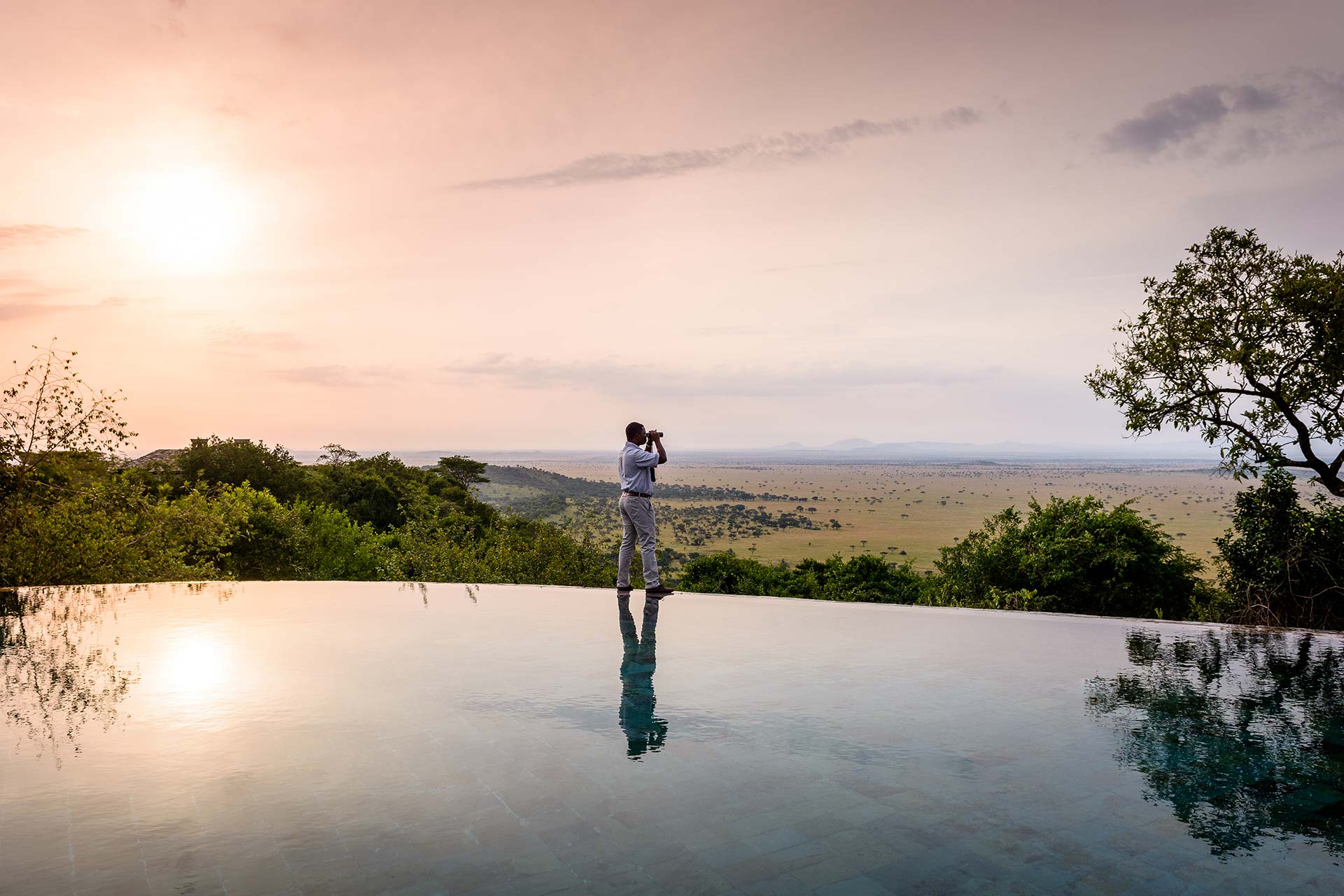 singita sasakwa lodge pool with a view