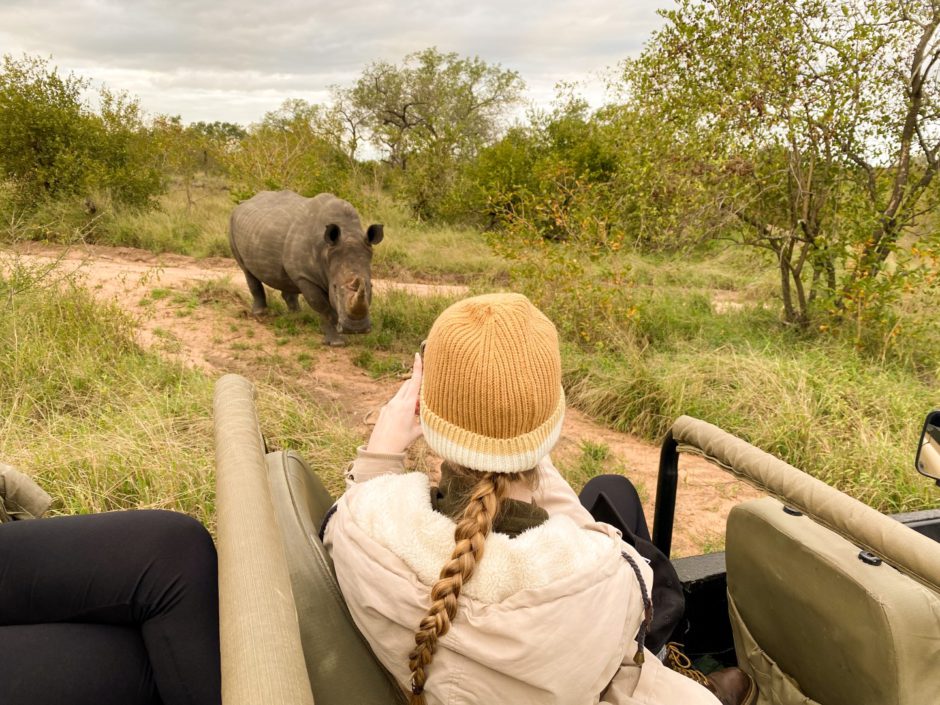 Our rhino sighting with Chitwa Chitwa