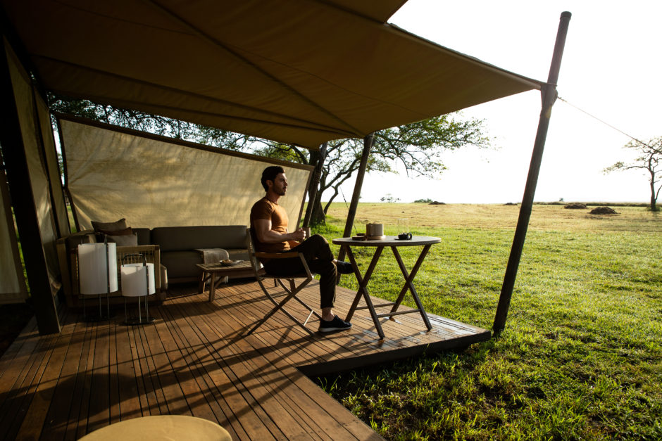 O paraíso do safári no Singita Sabora Tented Camp