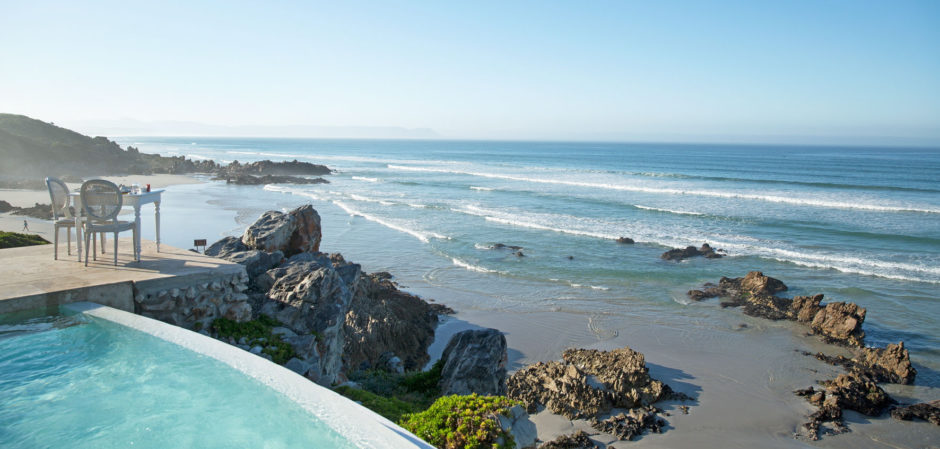 Enjoy breakfast while watching whales play in the bay