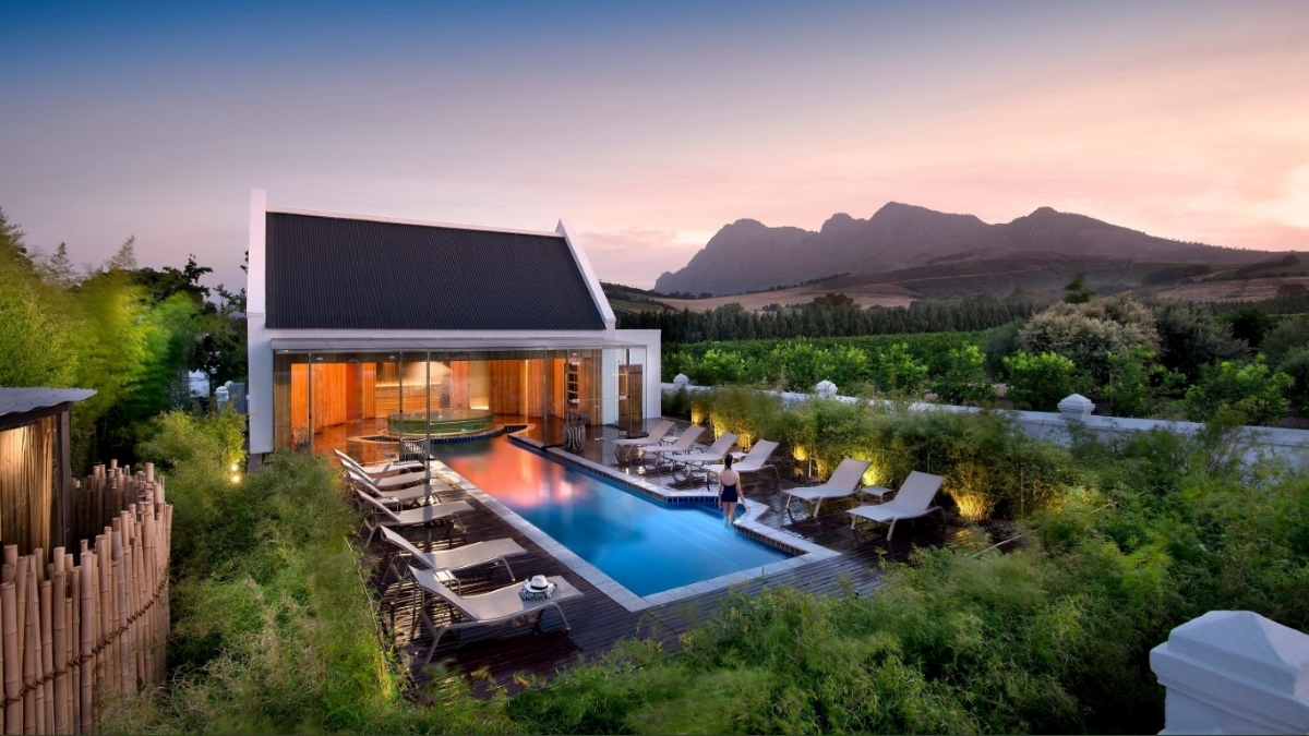 Garden Spa at Babylonstoren with pool and Jacuzzi