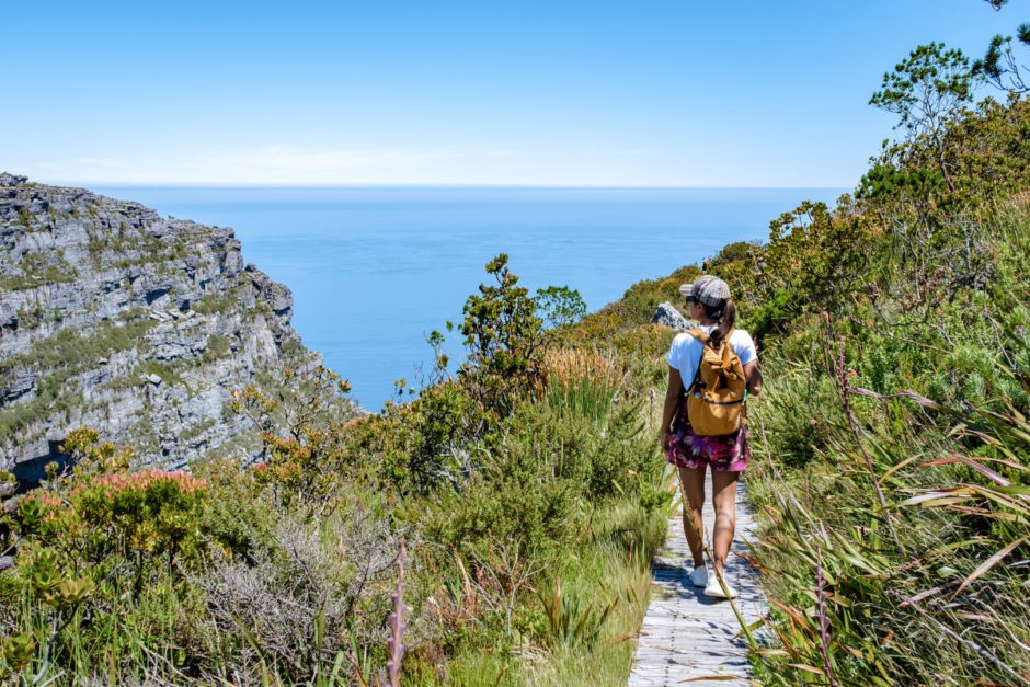 Beautiful view from while hiking to the top of Table Mountain