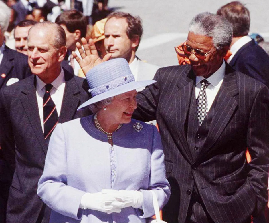 La Reina Isabel II et Nelson Mandela