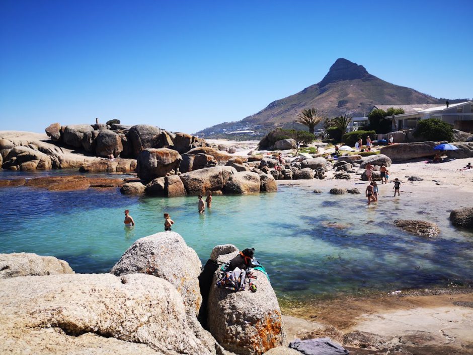 View of Lion's Head from Bakoven Beach, Cape Town