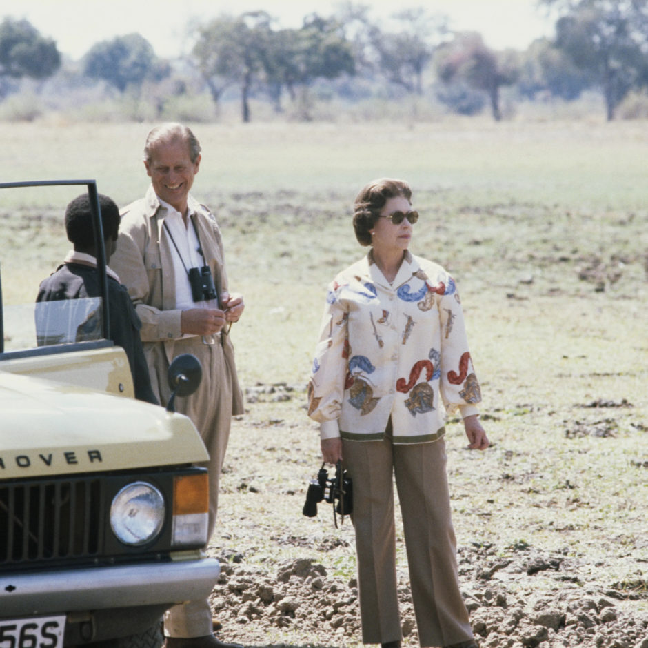 Queen Elizabeth II und Prinz Philip auf Safari in Afrika