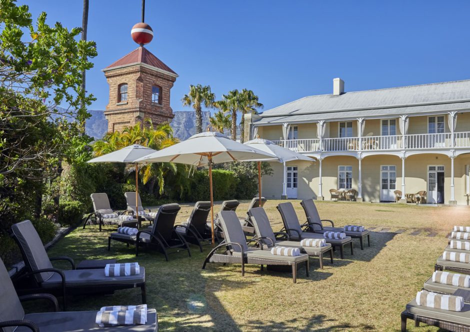 Stunning views from the garden at the Dock House Boutique Hotel