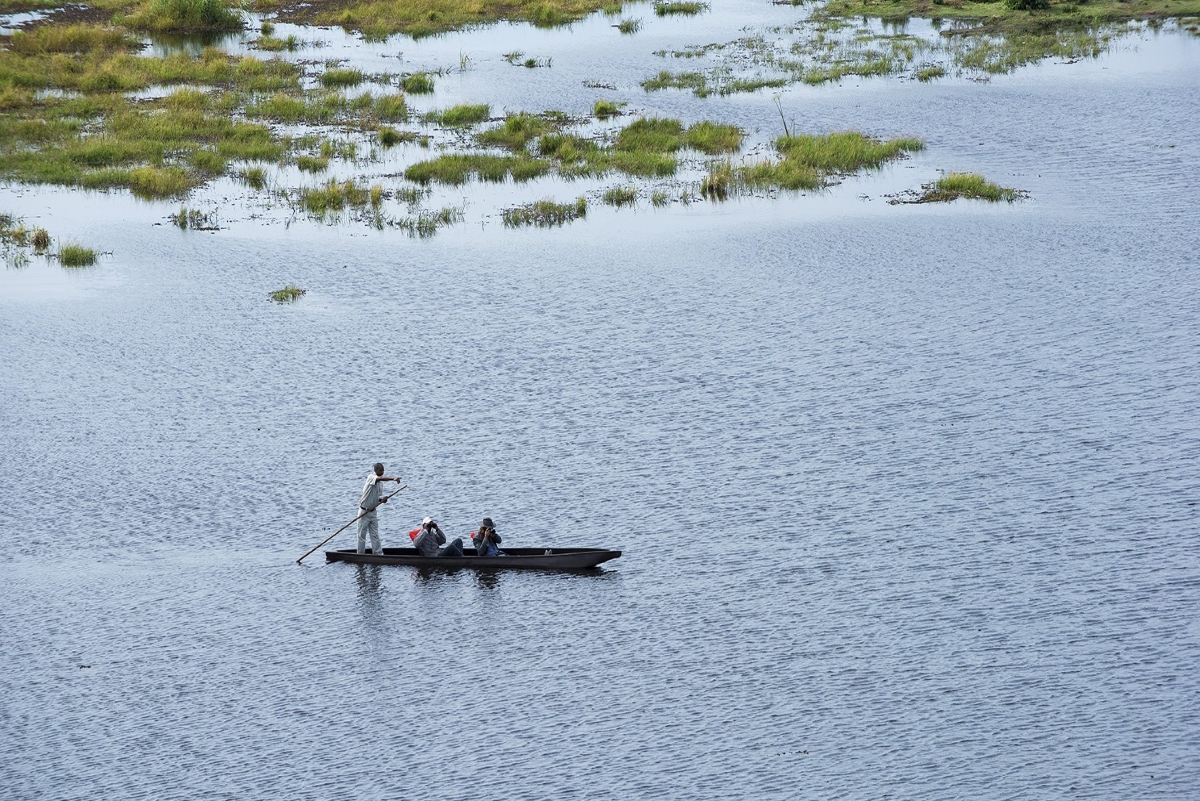 Mokoro safari through the waterways