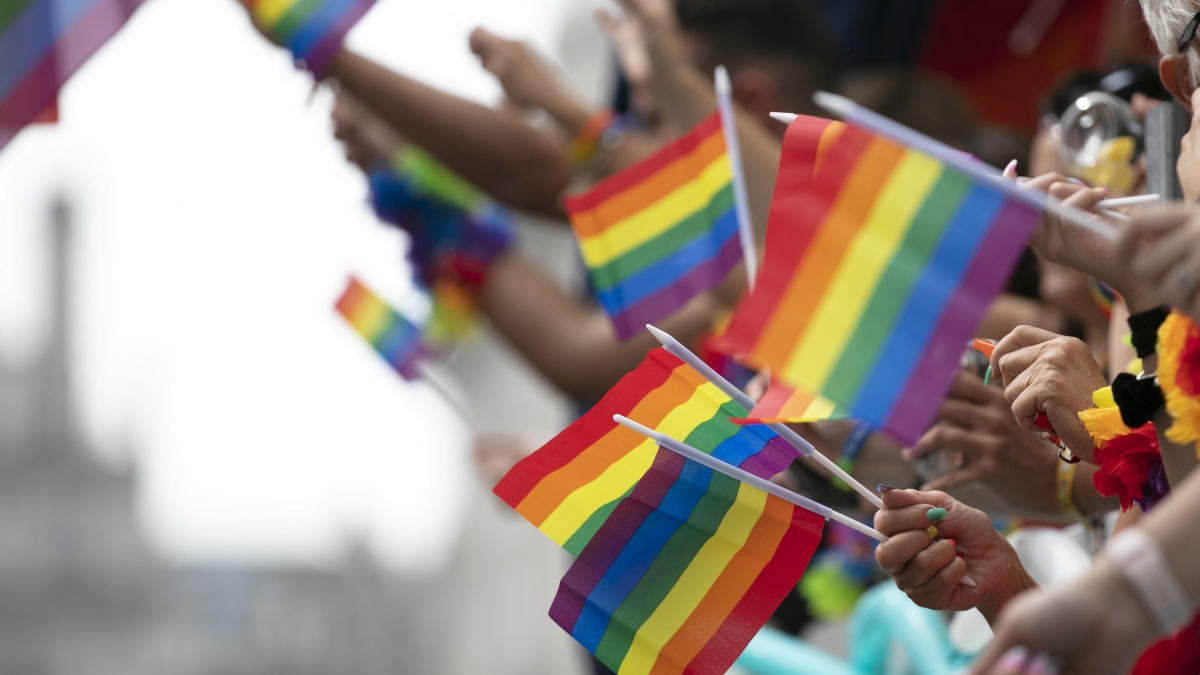 Rainbow flags