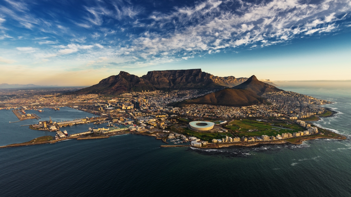 View of Cape Town and Table Mountain