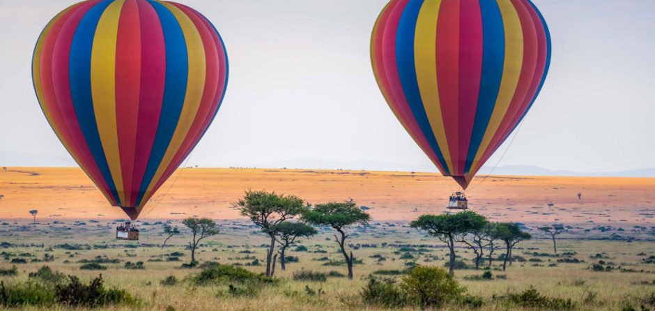 Heißluftballons über der Serengeti - Romantikurlaub in Afrika