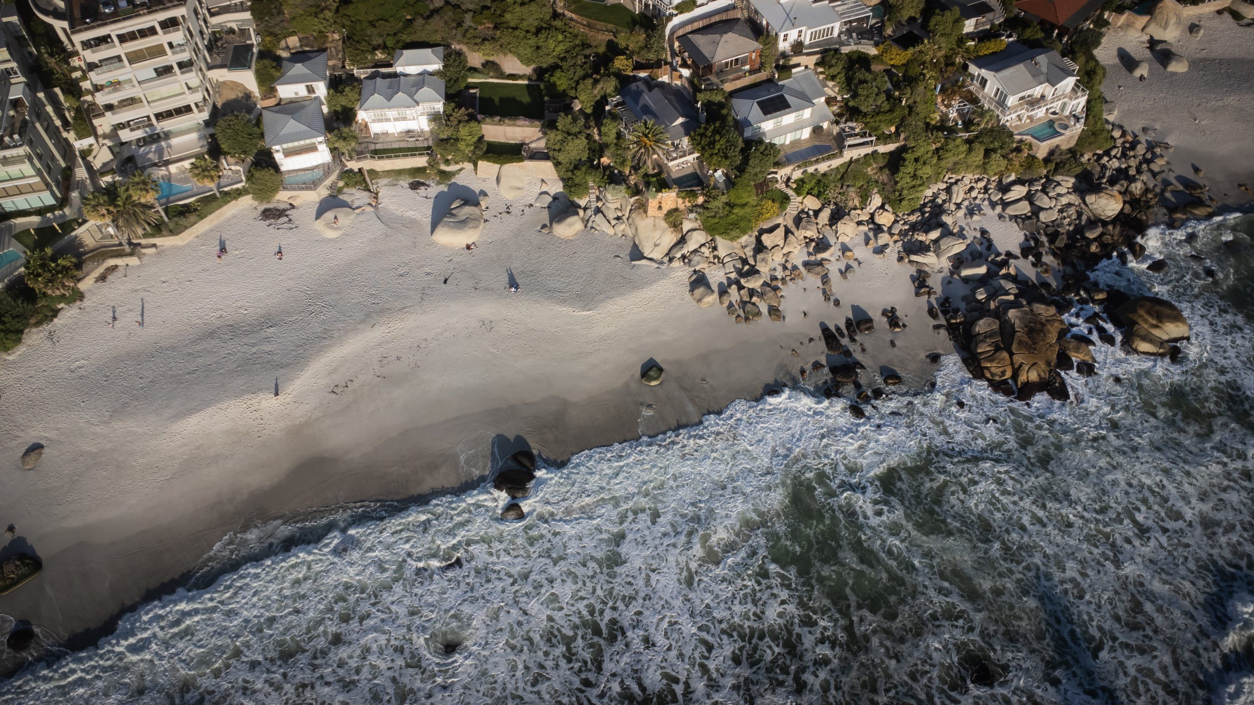 Drone photo of Clifton 2nd beach in Cape Town