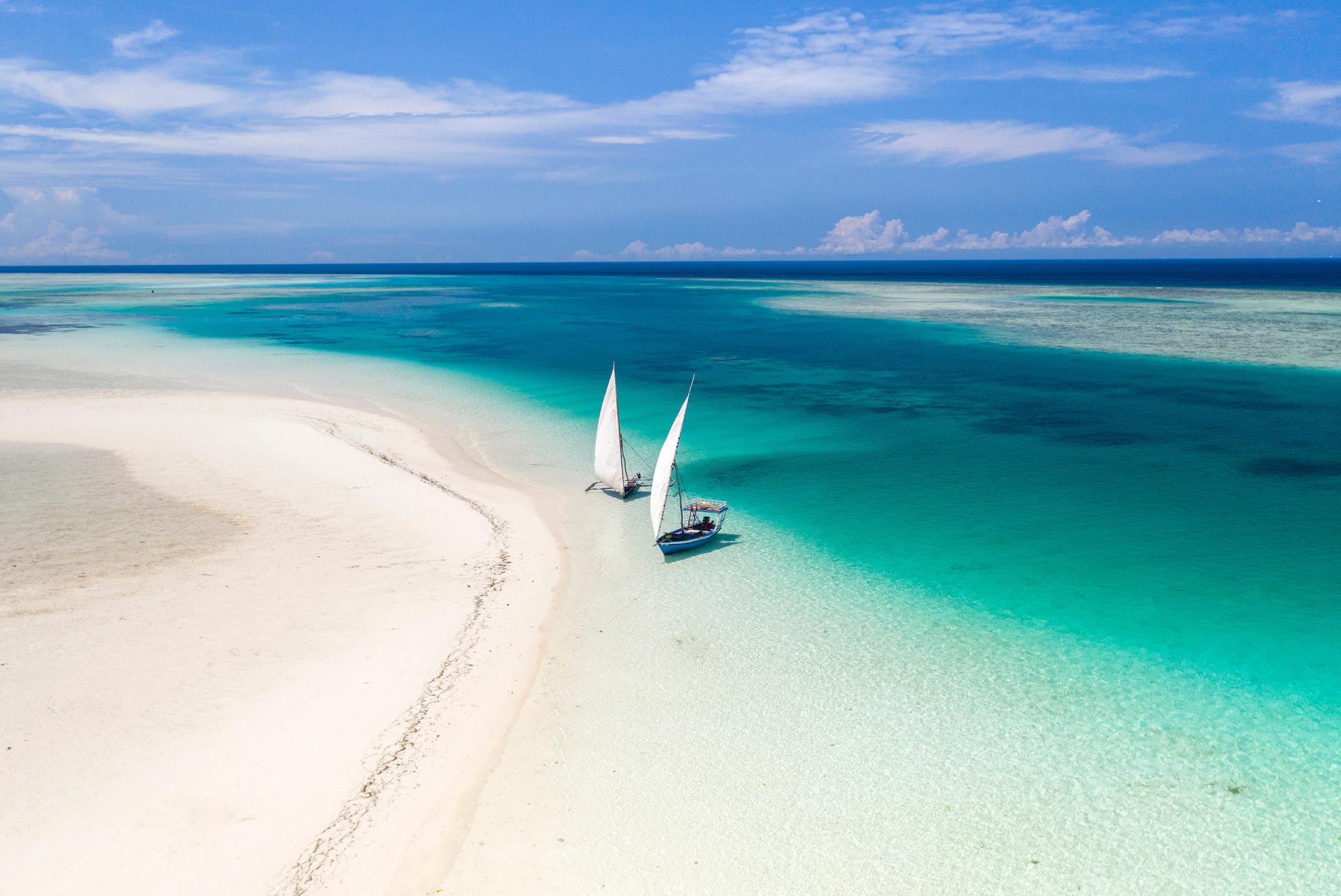 Sandbank at Pemba Island Tanzania