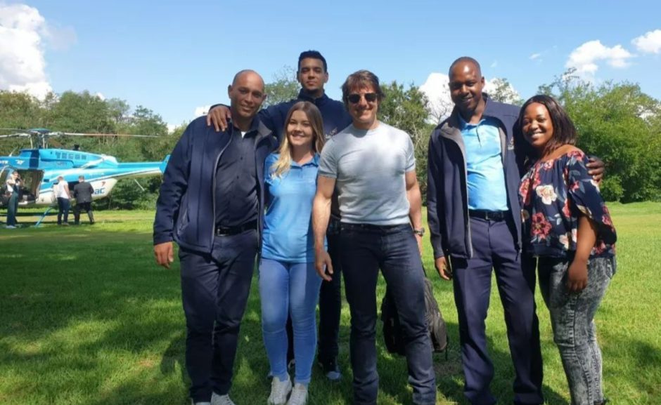 Tom Cruise aterrizando no Killarney Country Club