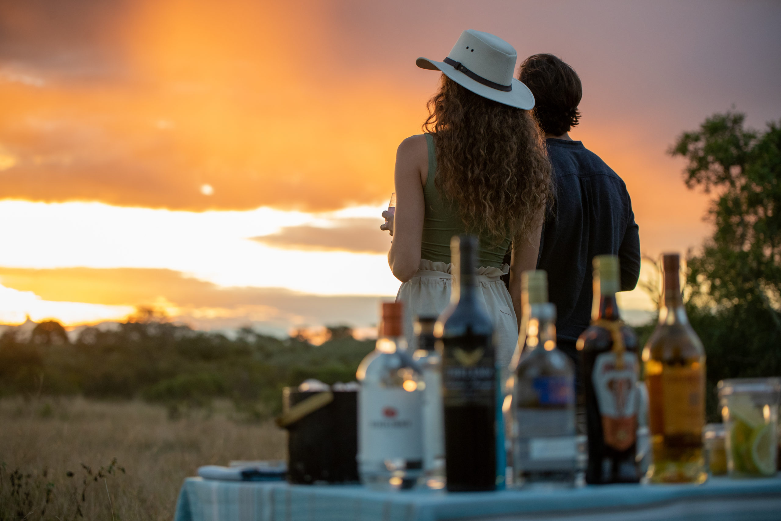 Romantic sunset at Silvan Safari