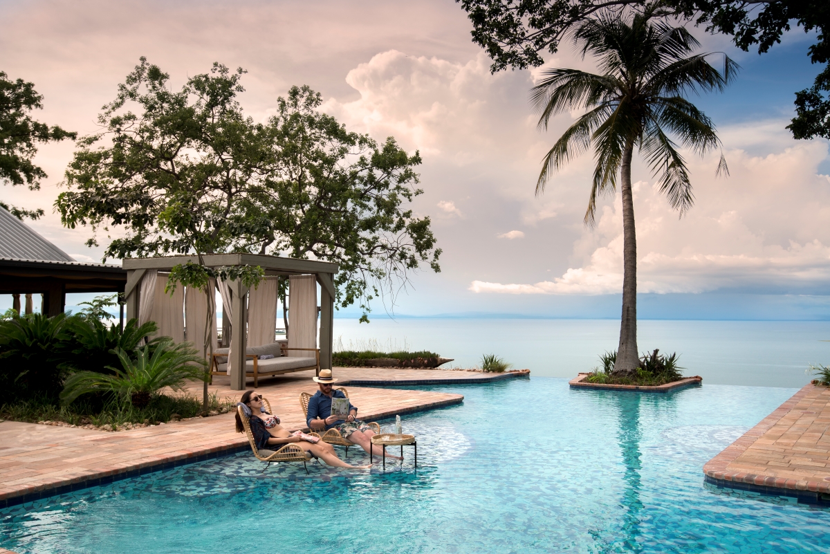 Infinity pool at Bumi Hills Safari Lodge